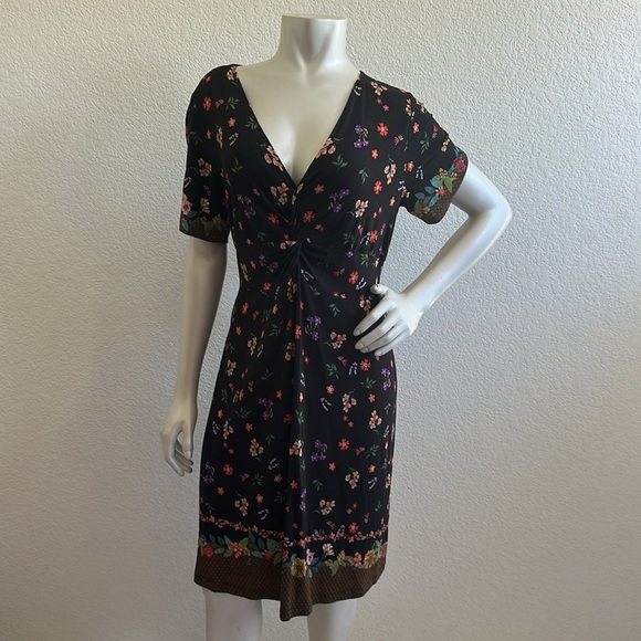 JOHNNY WAS Nani Twist-Front Mini Shift Dress - Picture 4 of 10